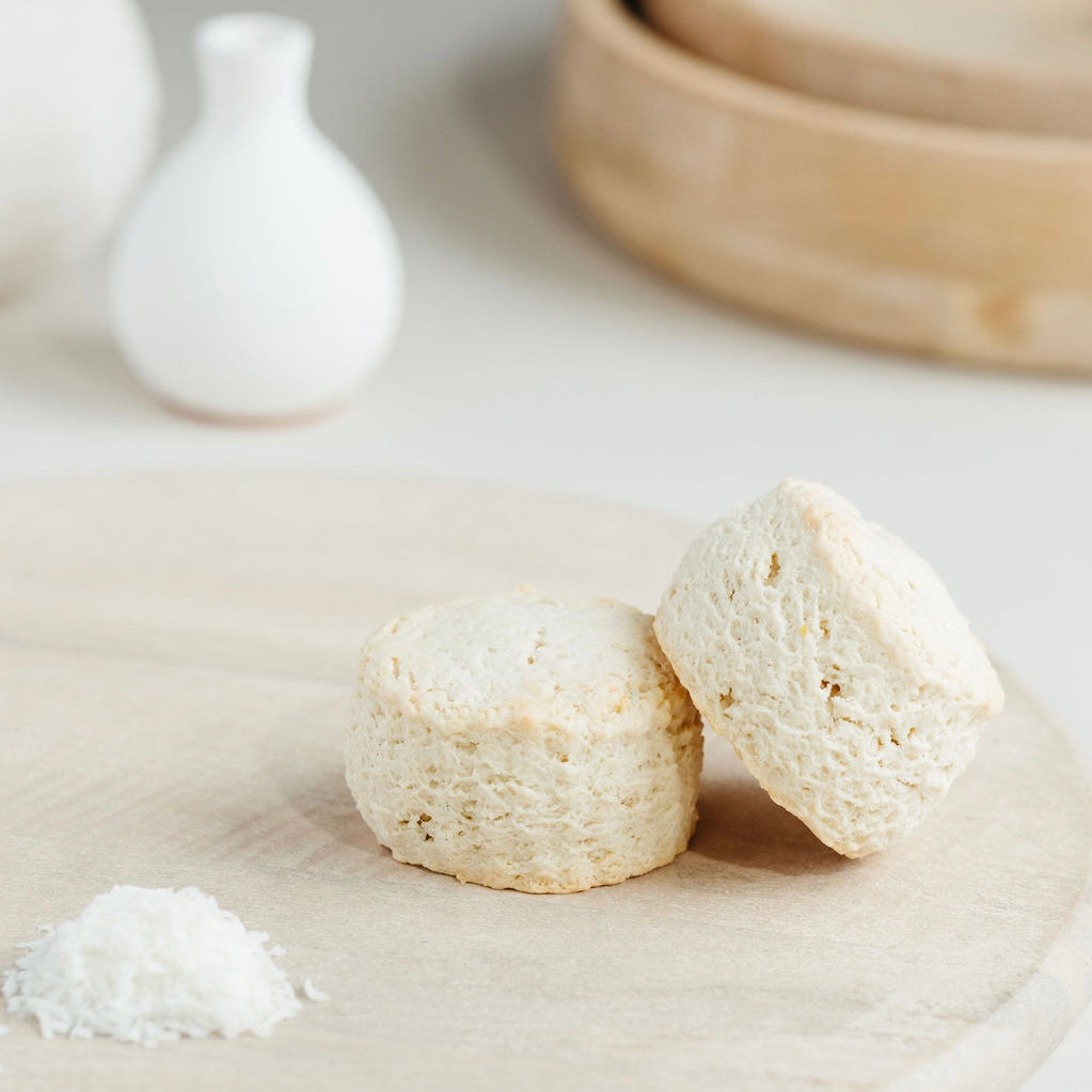 Toasted Coconut Sweet Scone with Coconut Glaze