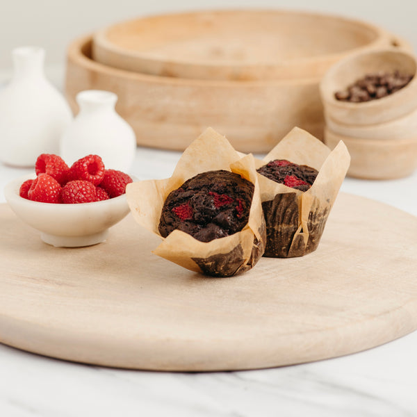 Chocolate Raspberry Matcha Muffin - Gluten-Free | Dairy-Free | Contains Nuts