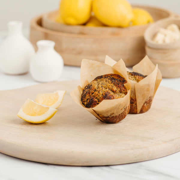 Lemon Banana Poppyseed Muffin - Gluten-Free | Dairy-Free | Contains Nuts